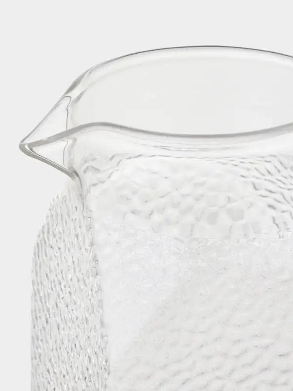 Кувшин для воды Magistro &laquo;Сара&raquo;, 1.3 л, 16.9&times;19.5 см, с металлической крышкой, стекло, прозрачный