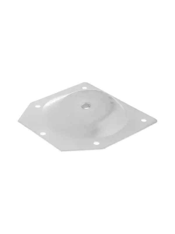 Крепления для мебельных ножек CAPPIO, 100&times;100 мм с закладной гайкой М8, угол14*, 4 шт.