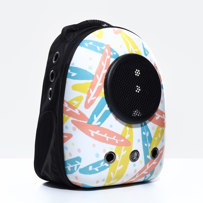 Рюкзак для переноски кошек и собак  Рюкзак для переноски кошек и собак "Пастель", с окном, 32 х 25 х 42 см