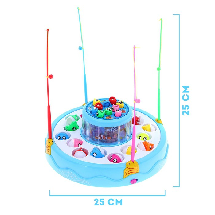 Рыбалка «Подводный мир», двухъярусная , 26 рыбок, 4 удочки, световые и звуковые эффекты, МИКС Рыбалка «Подводный мир», двухъярусная , 26 рыбок, 4 удочки, световые и звуковые эффекты, МИКС
