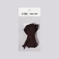 Шнурки для обуви, пара, плоские, 7 мм, 120 см, коричневые