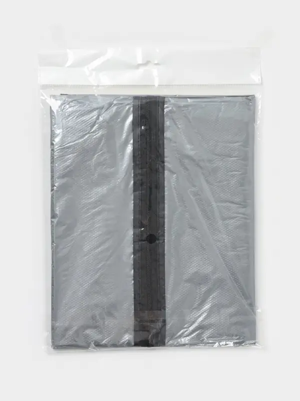 Чехол для одежды Доляна, 60&times;137 см, прозрачный, серый