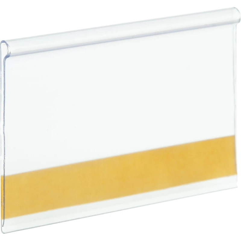 Ценникодержатель полочный самоклеящийся DBR 39, длина 60, прозрач, 20 шт/уп