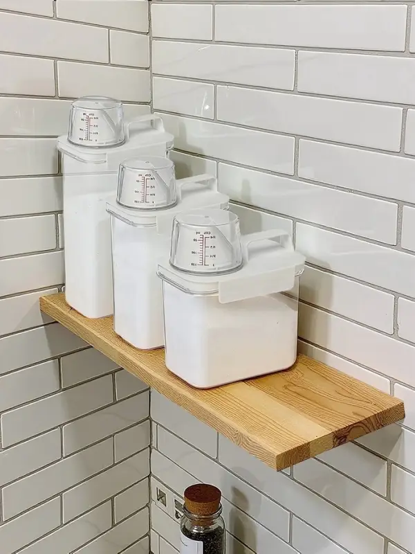 Контейнер для стирального порошка и кондиционера, с мерным стаканом, 1800 мл