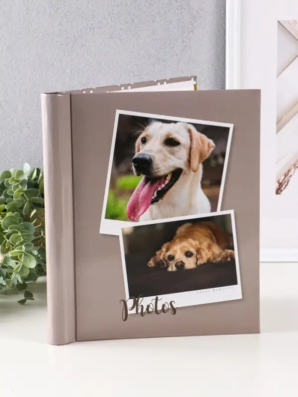 Фотоальбом 10 магнитных листов Фотоальбом 10 магнитных листов "Друзья верные" 23X28см, пер-т внутр.спираль