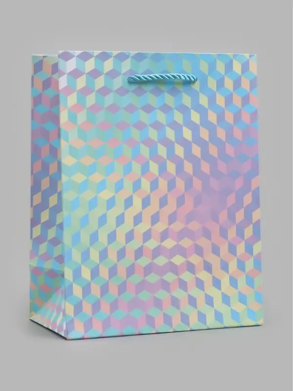 Пакет подарочный ламинированный "Лабиринт", S 18 x 23 х 10 см