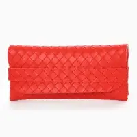 Футляр для очков &laquo;Косичка&raquo;, 16.8&times;2.8&times;7.8 см, красный