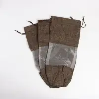 Льняной мешочек для хранения украшений, подарков, трав, 15&times;30 см, набор из 3 штук