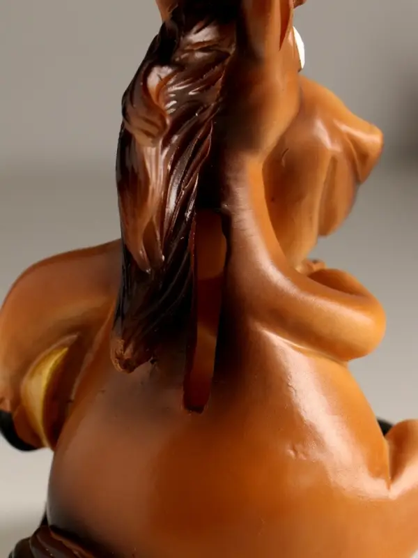 Копилка полистоун "Конь с подковой - Люблю и клевером" 9,7х8,5х13,3 см