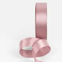Лента атласная TEIRA, двухсторонняя, 25 мм, 25&plusmn;1 м, нежно-розовая №164
