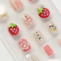 Детские накладные ногти &laquo;Капибара&raquo;, 12 шт.