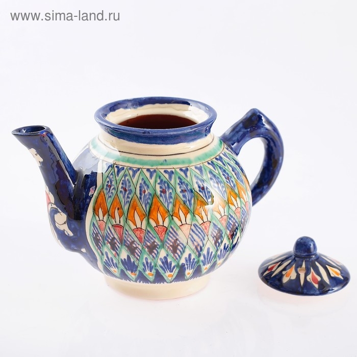 Чайник Риштанская Керамика Чайник Риштанская Керамика "Узоры", 1000 мл, микс