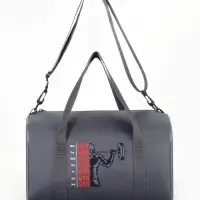 Сумка спортивная на молнии TEXTURA, с подкладкой, длинный ремень, маленький размер, серая