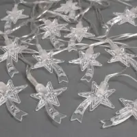 Гирлянда &laquo;Нить&raquo; 5 м с насадками &laquo;Комета&raquo;, IP20, прозрачная нить, 20 LED, свечение мульти (RG/RB), мигание, 220 В