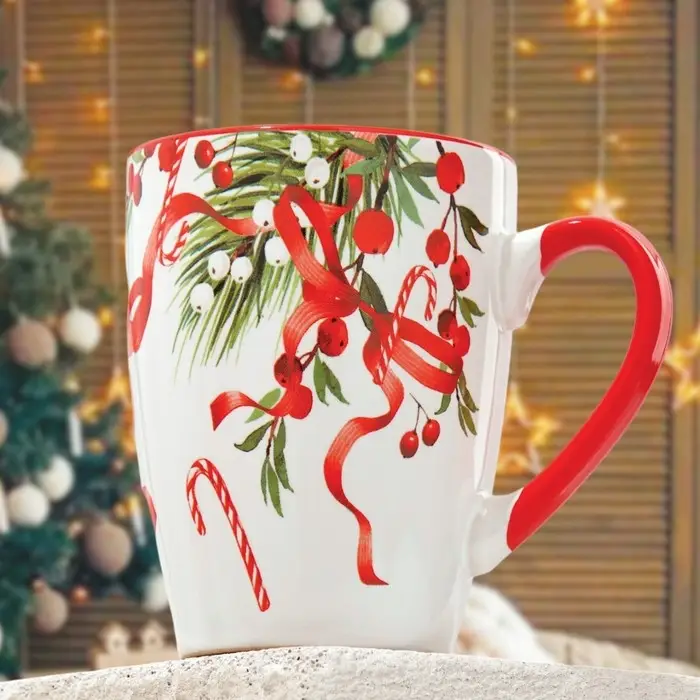 Кружка керамическая новогодняя Dolce Ceramo «Новогодняя сказка», 350 мл Кружка керамическая новогодняя Dolce Ceramo «Новогодняя сказка», 350 мл