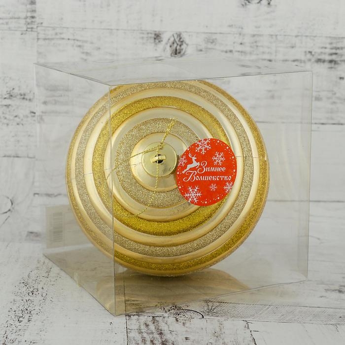 Шар пластик d-15 см Шар пластик d-15 см "Сюита" золото