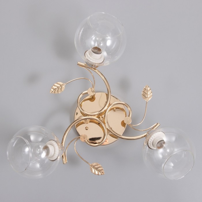 Люстра Люстра "Алеста" 3х60Вт Е27 Золото 52х52х23см