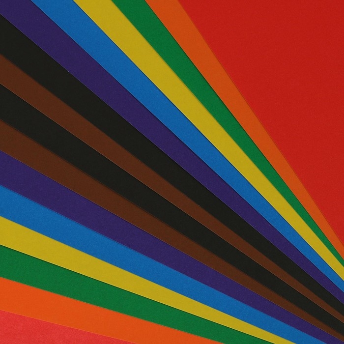 Бумага цветная А4, 16 листов 8 цветов  Бумага цветная А4, 16 листов 8 цветов "Луч", офсет 70 г/м2