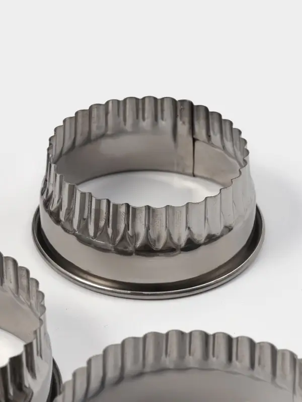 Формы для печенья Доляна &laquo;Волна&raquo;, набор 12 шт., d=3.5-10.5 см, h=3 см, нержавеющая сталь