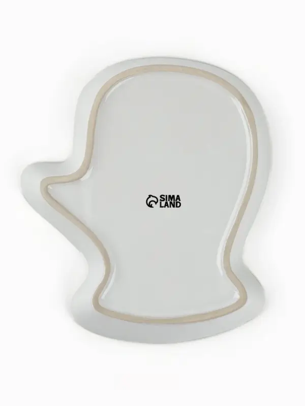 Блюдо керамическое &laquo;Новогодние леденцы&raquo;, 20&times;17.5&times;3 см, ручная работа