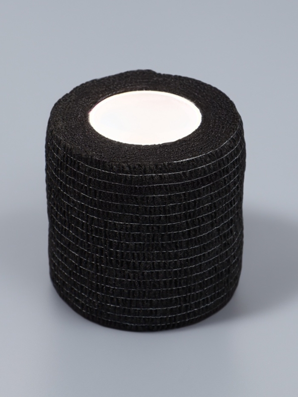 Лента бандажная для тату машинки, 5 см × 5 м, цвет чёрный Лента бандажная для тату машинки, 5 см × 5 м, цвет чёрный