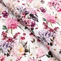 Бумага упаковочная глянцевая двусторонняя «Букет», 100×70 см Бумага упаковочная глянцевая двусторонняя «Букет», 100×70 см