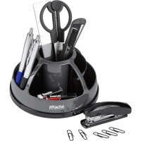 Набор настольный Attache Selection для канц мелочей черный/серый 360