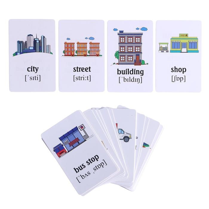 Карточки развивающие для изучения английского Карточки развивающие для изучения английского "Учим английские слова", 20 тем, 720 карточек