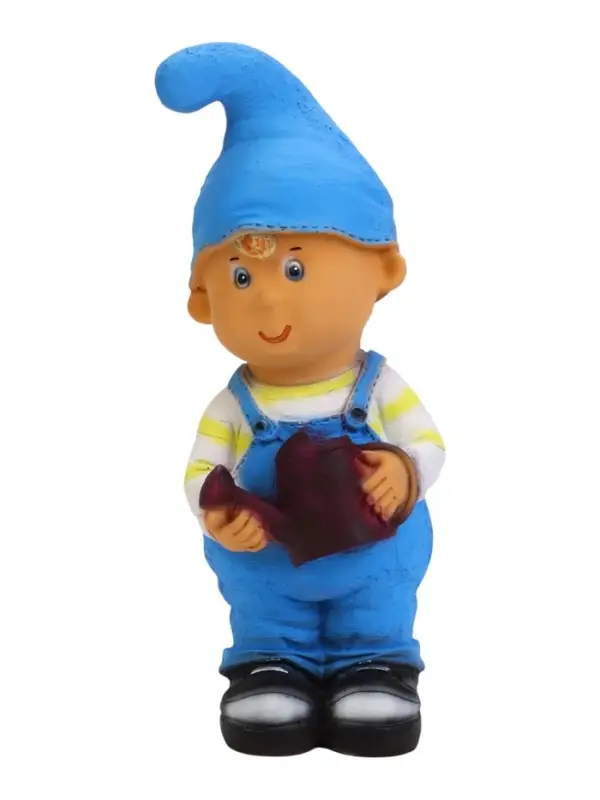 Садовая фигура из полистоуна &laquo;Мальчик-гном с лейкой&raquo;, 33&times;13&times;13 см