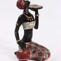 Фигурка - подсвечник &laquo;Африканка с подносом&raquo;, d=5.5 см