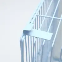 Клетка для птиц пролётная укомплектованная Bd=5/2w, 62&times;27&times;40 см, белая
