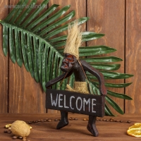 Сувенир табличка «Абориген Welcome», 17×15×6.5 см, дерево