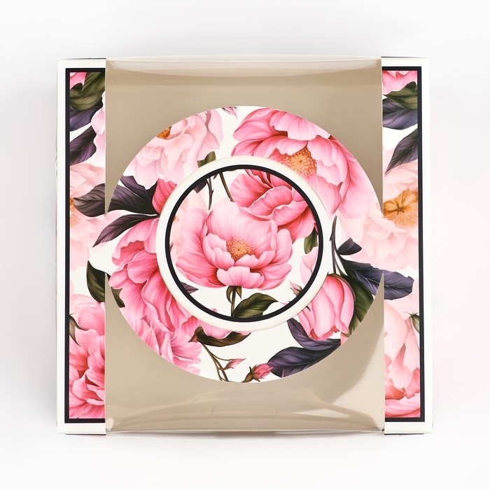 Коробка под бенто-торт с окном «Для тебя», 14 х 14 х 8 см Коробка под бенто-торт с окном «Для тебя», 14 х 14 х 8 см