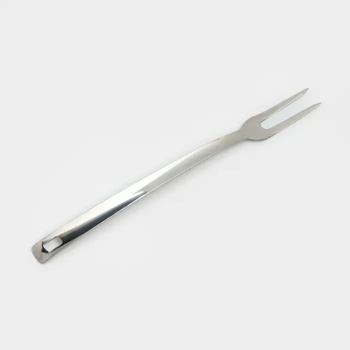 Вилка для мяса Доляна Everyday, h=37&times;3 см, толщина 3 мм, нержавеющая сталь, серебристая