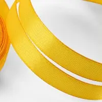 Лента атласная, 12 мм &times; 23 &plusmn; 1 м, цвет солнечный №16