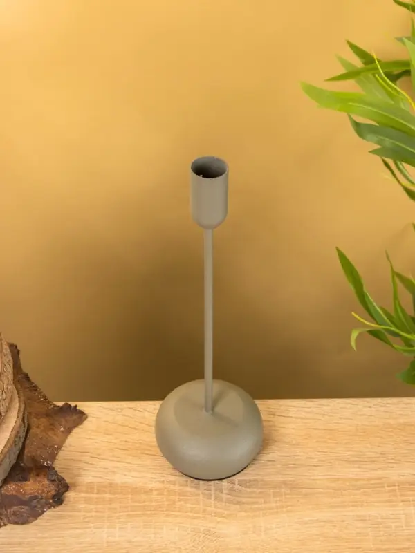 Подсвечник на 1 свечу текстурный  Подсвечник на 1 свечу текстурный "Графитовый" 8х8х25,5 см