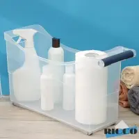 Контейнер для хранения на колёсиках, 10 л, 46.2&times;16.2&times;27.2 см, с ручкой, пластик, прозрачный