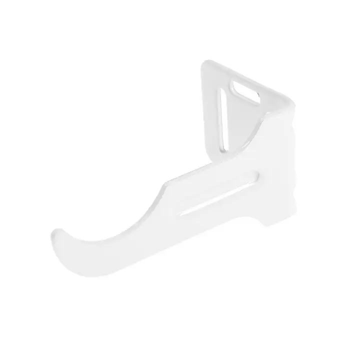 Кронштейн для радиатора левый, полимер, цвет белый Кронштейн для радиатора левый, полимер, цвет белый
