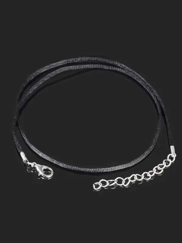 Шнурок нейлоновый d=1.5 мм, 43 см + удлинитель, чёрный Шнурок нейлоновый d=1.5 мм, 43 см + удлинитель, чёрный