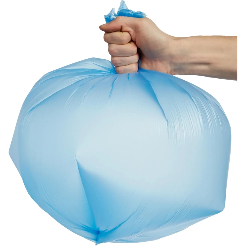 Мешки для мусора ПНД 30л 12мкм 30шт/рул синие 50x60см Luscan