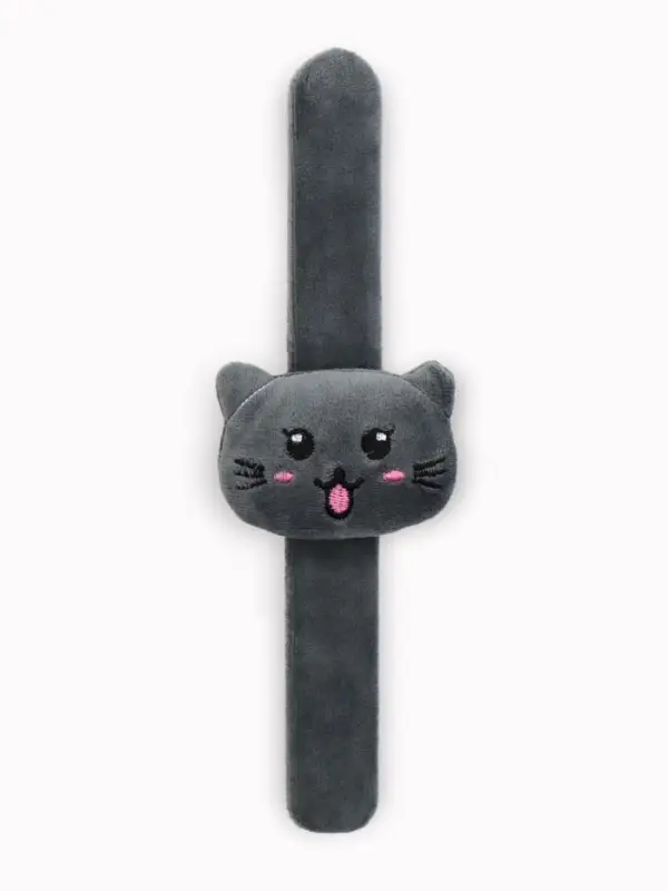 Игольница на браслете &laquo;Кошка&raquo;, 23&times;6.5 см, серая