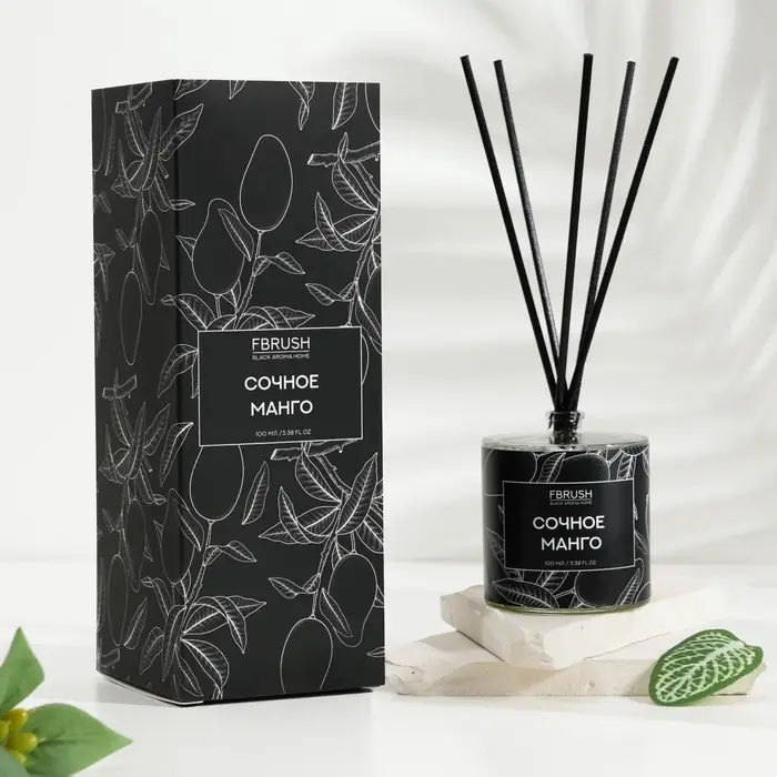 Диффузор ароматический BLACK AROMA HOME Диффузор ароматический BLACK AROMA HOME "Сочное манго", 100 мл