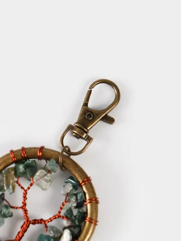 Брелок ловец снов Брелок ловец снов "Великое древо" 19 см, цв. тёмно-зелёный