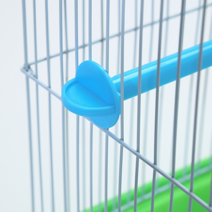 Клетка для птиц укомплектованная Bd-1/1d, 30 х 23 х 39 см, зелёная (фасовка 12 шт) Клетка для птиц укомплектованная Bd-1/1d, 30 х 23 х 39 см, зелёная (фасовка 12 шт)