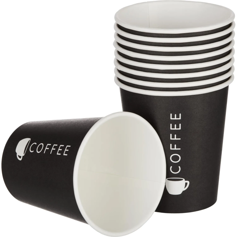 Стакан одноразовый бум односл. 200мл d-80мм SP9S Total Black 50шт/уп