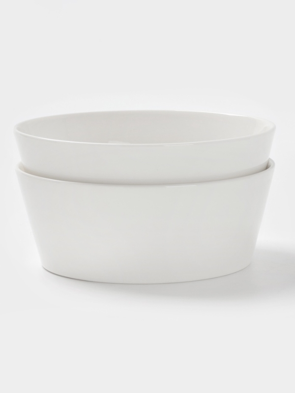 Набор салатников 2 шт 18х7 см Magistro Набор салатников 2 шт 18х7 см Magistro "White Snow" 1000 мл