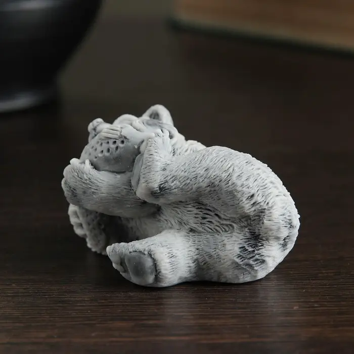 Фигурка &laquo;Медвежонок с рыбой&raquo;, 6.5 см, МИКС