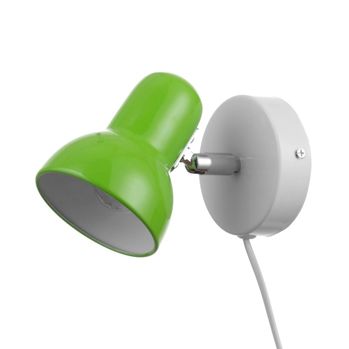 Бра с проводом  Бра с проводом "Севантос" Е27 40Вт зеленый 9х9х14 см