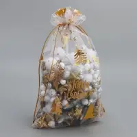 Набор мешков «С Новым счастьем!», органза, 10 шт, 16 х 24 см Набор мешков «С Новым счастьем!», органза, 10 шт, 16 х 24 см