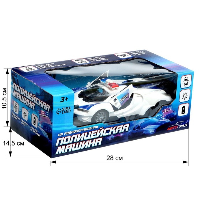 Машина радиоуправляемая «Полиция», свет, открываются двери, работает от батареек Машина радиоуправляемая «Полиция», свет, открываются двери, работает от батареек